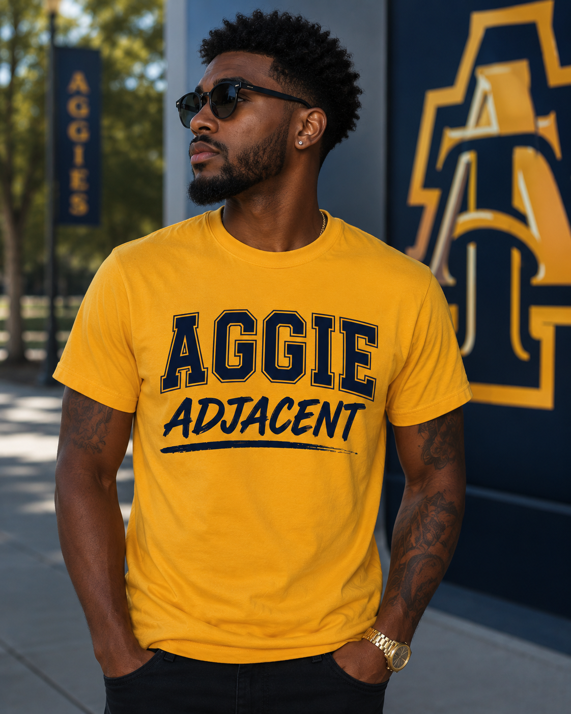AGGIE-adjacent Tee