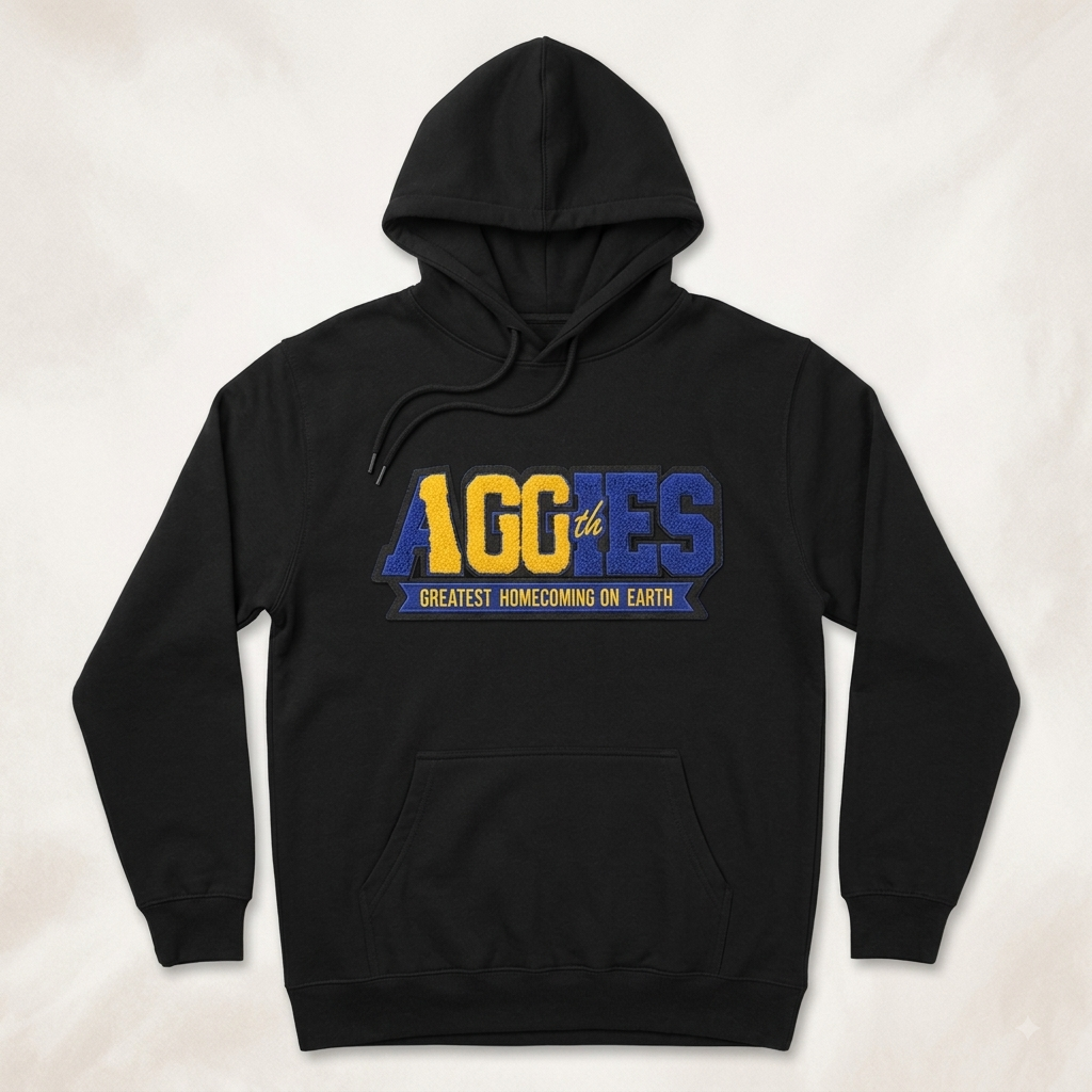 "100th GHOE" Centennial Heavyweight Chenille Patch Hoodie (300GSM)