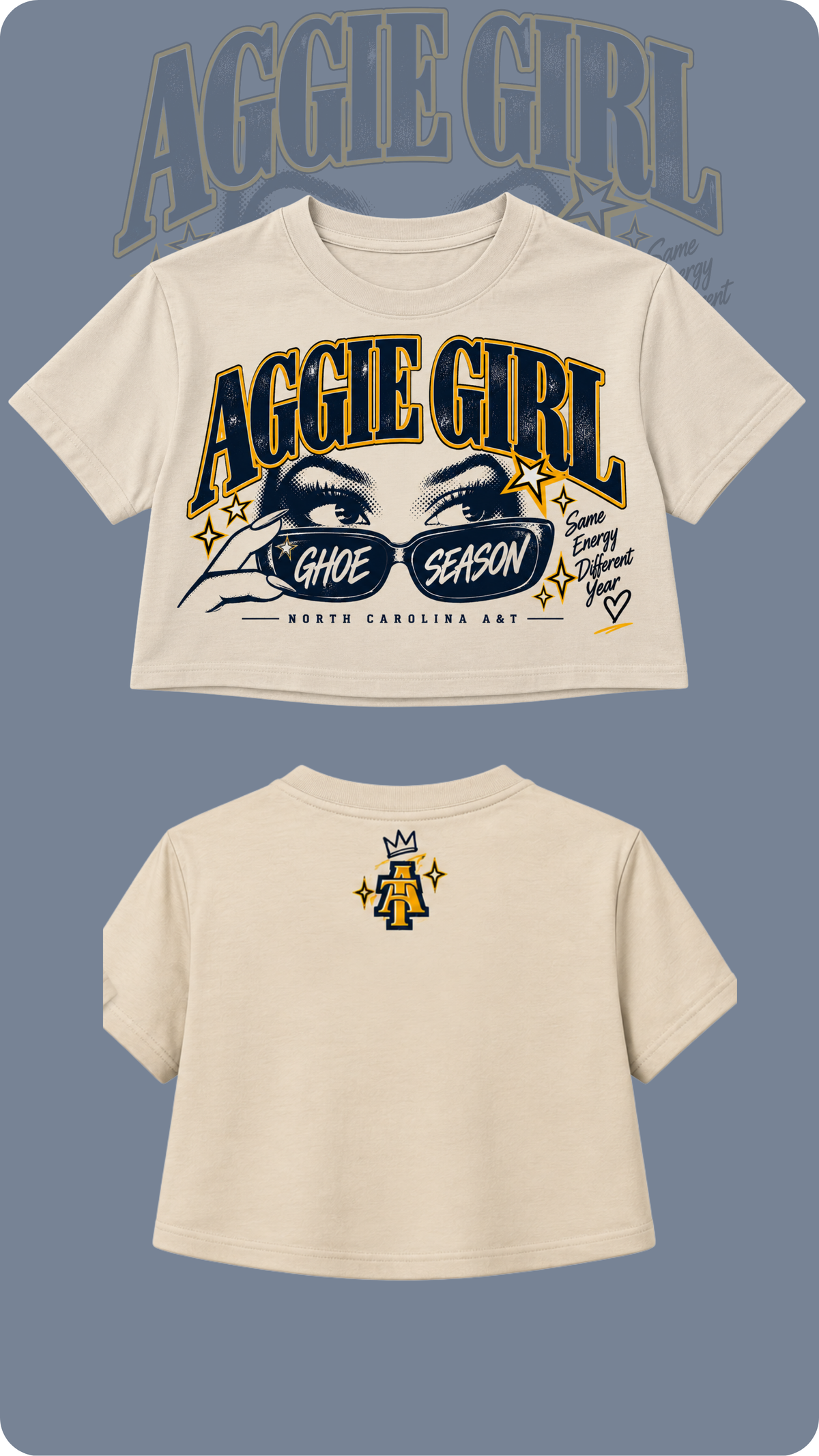 Aggie Girl "GHOE Season" Crop Tee